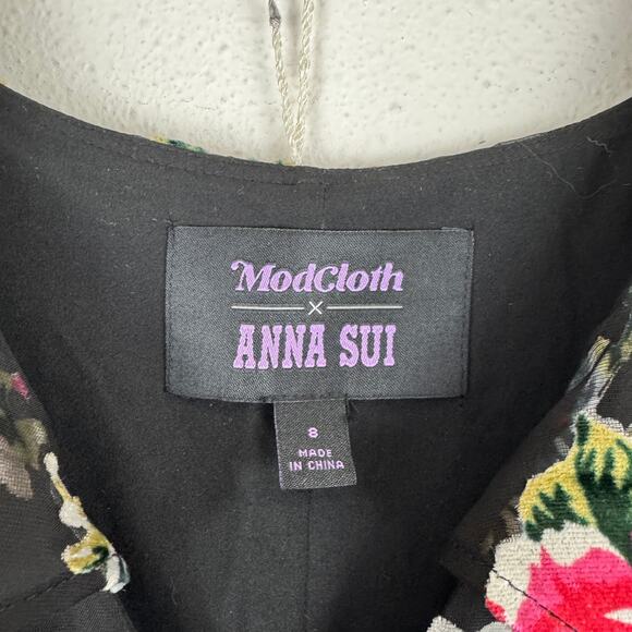 ModCloth x Anna Sui Authentically Chic Velvet Floral Maxi Dress - Picture 6 of 9